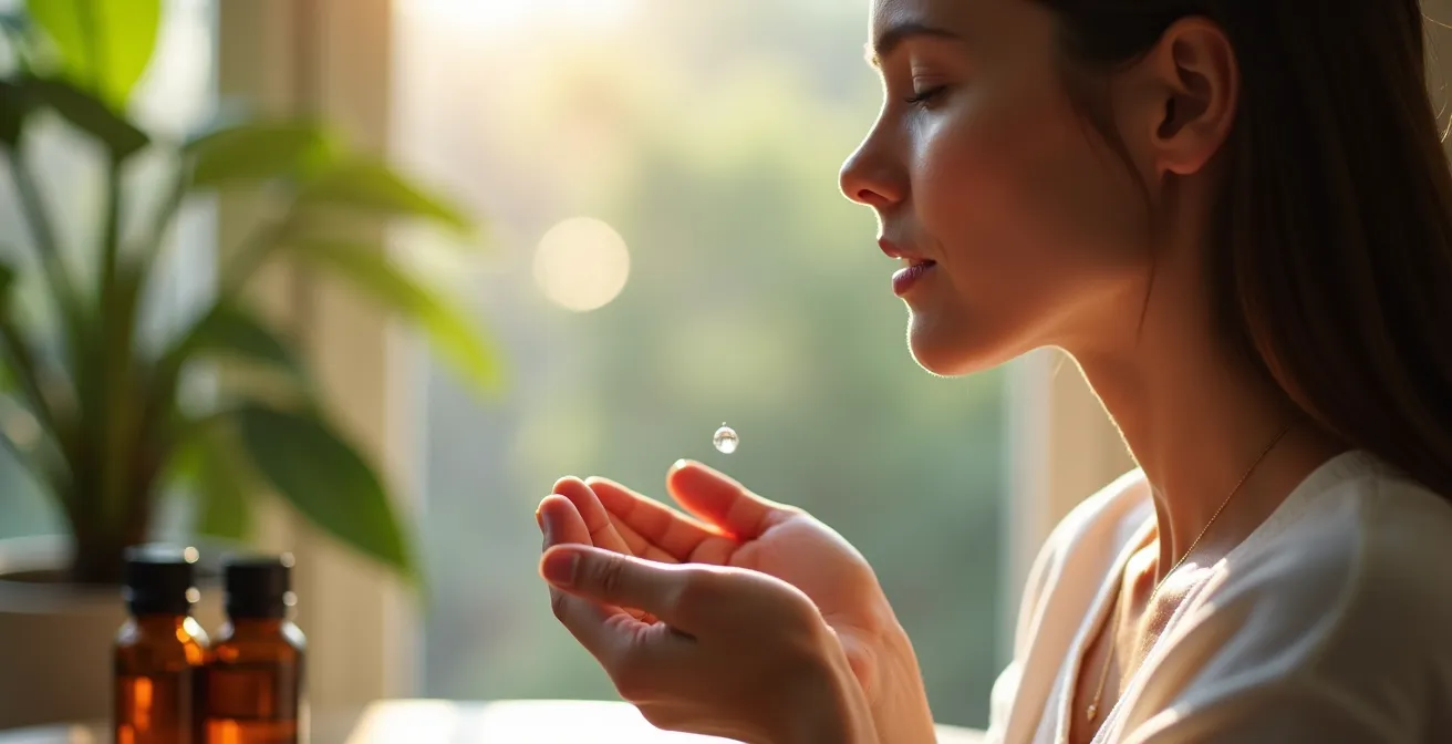 Aceites esenciales puros y difusor para aromaterapia terapéutica