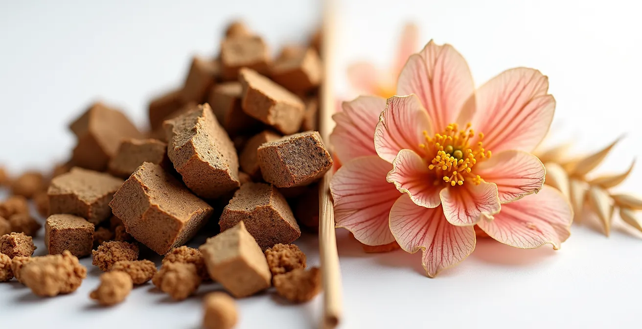 Comparación visual de ashwagandha y rhodiola como adaptógenos naturales