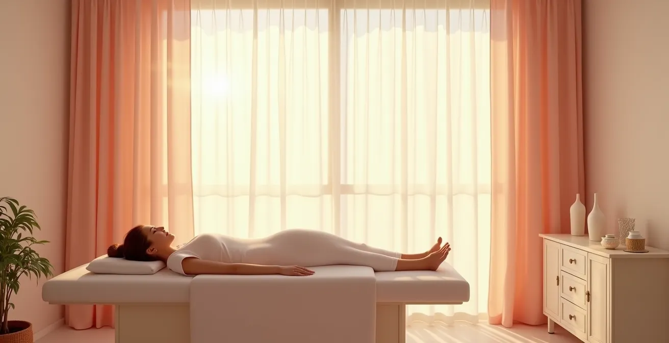 Visualización del aumento del flujo sanguíneo uterino durante tratamiento de acupuntura para fertilidad